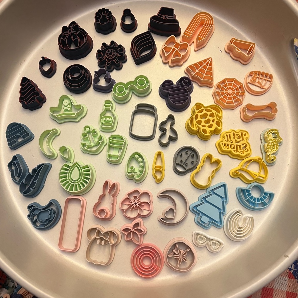 Polymer clay cutter random set of 50 cutters!